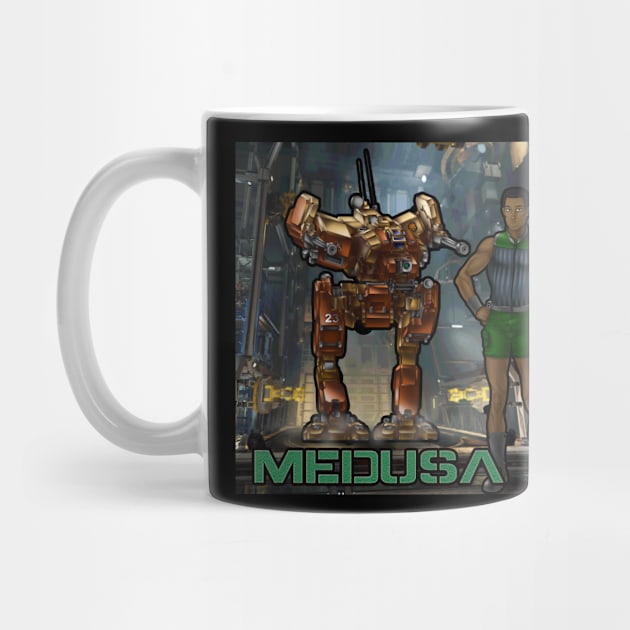 Medusa and his LCT-1V Locust scout mech by Oswald's Oddities